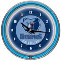 Memphis Grizzlies Neon Wall Clock