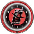 Portland Trail Blazers Neon Wall Clock