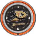 Anaheim Ducks Neon Wall Clock