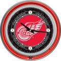 Detroit Red Wings Vintage Logo Neon Wall Clock
