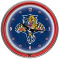 Florida Panthers Neon Wall Clock