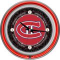 Montreal Canadiens Vintage Logo Neon Wall Clock