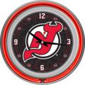 New Jersey Devils Neon Wall Clock