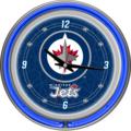 Winnipeg Jets Neon Wall Clock
