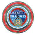 United States Coast Guard Neon Wall Clock