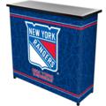 New York Rangers Portable Bar with 2 Shelves