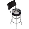 U.S. Army The Horn Calls Padded Bar Stool with Back