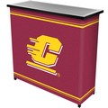 Central Michigan University Portable Bar with 2 Shelves