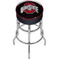 Ohio State University Faded Brutus Padded Bar Stool