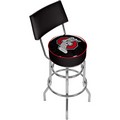 Ohio State University Faded Brutus Padded Bar Stool with Back