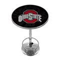 Ohio State University Faded Brutus Chrome Pub Table