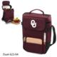 University of Oklahoma Printed Duet Wine & Cheese Tote Burgundy