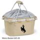 University of Wyoming Printed Metro Basket Beige