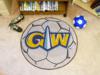 George Washington University Colonials Soccer Ball Rug