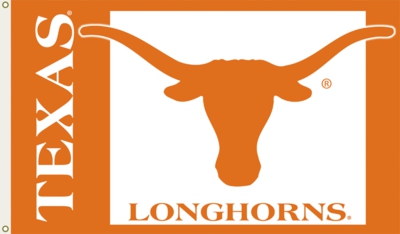 Texas Longhorns 3' x 5' Flag with Grommets - Click Image to Close