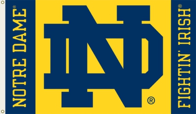 Notre Dame Fighting Irish 3' x 5' Flag with Grommets - Click Image to Close