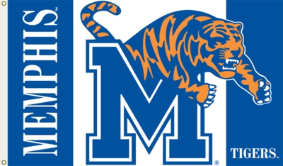 Memphis Tigers 3' x 5' Flag with Grommets - Click Image to Close