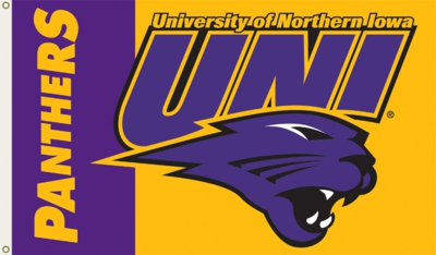 UNI - Northern Iowa Panthers 3' x 5' Flag with Grommets - Click Image to Close