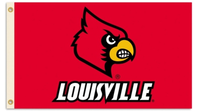 Louisville Cardinals 3' x 5' Flag with Grommets - Click Image to Close