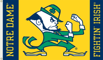 Notre Dame Fighting Irish 3' x 5' Flag - Leprechaun - Click Image to Close