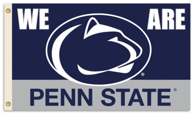 Penn State "We Are Penn State" 3' x 5' Flag with Grommets - Click Image to Close