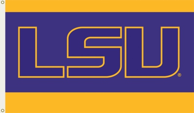 Louisiana State Tigers 3' x 5' Flag with Grommets - LSU - Click Image to Close