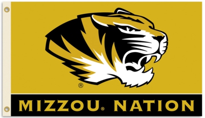 Missouri Tigers "Mizzou Nation" 3' x 5' Flag with Grommets - Click Image to Close
