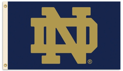 University of Notre Dame 3' x 5' Flag with Grommets - Click Image to Close