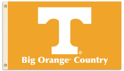 Tennessee Vols "Big Orange Country" 3' x 5' Flag with Grommets - Click Image to Close