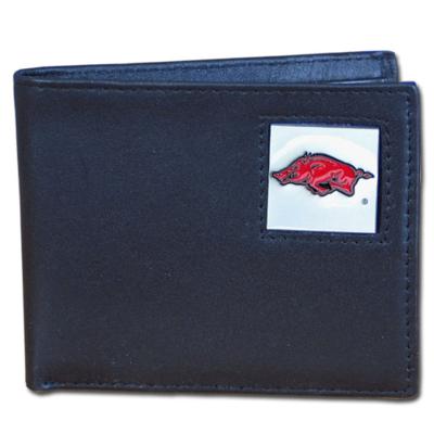 Arkansas Razorbacks Bi-fold Wallet with Tin - Click Image to Close