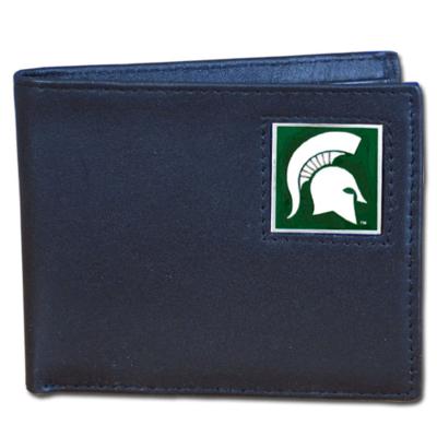 Michigan State Spartans Bi-fold Wallet with Tin - Click Image to Close