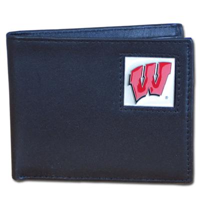 Wisconsin Badgers Bi-fold Wallet with Tin - Click Image to Close