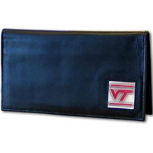 Virginia Tech Hokies Deluxe Checkbook Cover w/ Box - Click Image to Close
