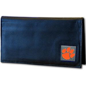 Clemson Tigers Deluxe Checkbook Cover w/ Box - Click Image to Close