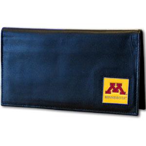 Minnesota Golden Gophers Deluxe Checkbook Cover w/ Box - Click Image to Close