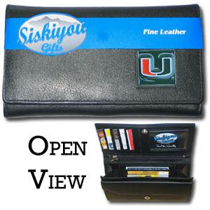 University of Miami Ladies' Wallet - Click Image to Close