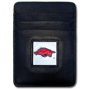 Arkansas Razorbacks Money Clip/Cardholder with Box - Click Image to Close