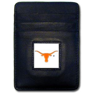 Texas Longhorns Money Clip/Cardholder with Tin - Click Image to Close