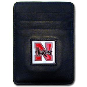 Nebraska Cornhuskers Money Clip/Cardholder with Box - Click Image to Close