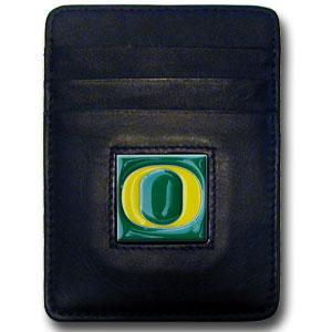 Oregon Ducks Money Clip/Cardholder with Tin - Click Image to Close