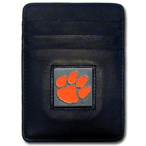 Clemson Tigers Money Clip/Cardholder with Tin - Click Image to Close