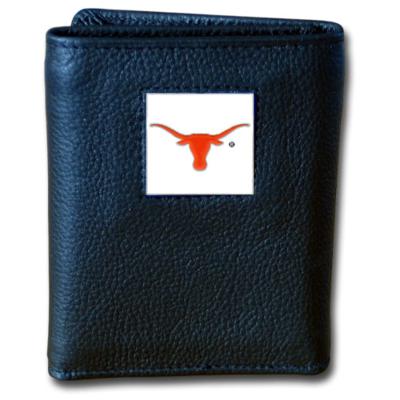 Texas Longhorns Tri-fold Leather Wallet with Box - Click Image to Close