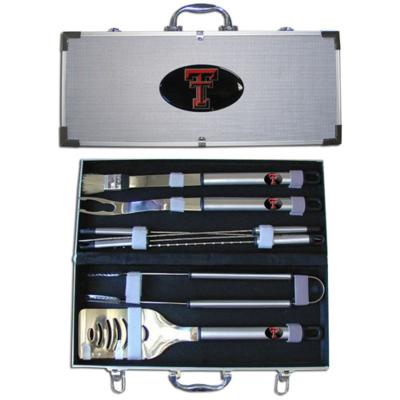 Texas Tech University Red Raiders 8 pc BBQ Set - Click Image to Close