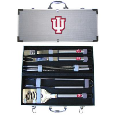 Indiana University Hoosiers 8 pc BBQ Set - Click Image to Close