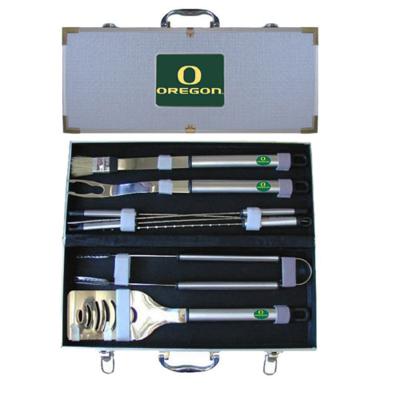 University of Oregon Ducks 8 pc BBQ Set - Click Image to Close