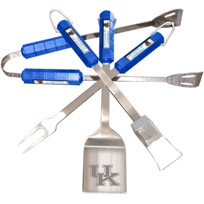 Kentucky Wildcats 4 Piece BBQ Set - Click Image to Close