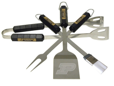 Purdue Boilermakers 4 Piece BBQ Set - Click Image to Close