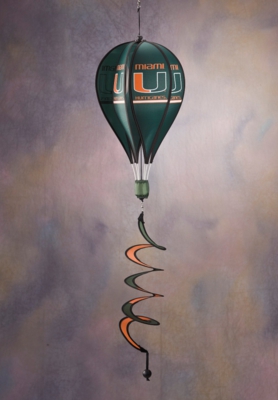 Miami Hurricanes Hot Air Balloon Spinner - Click Image to Close