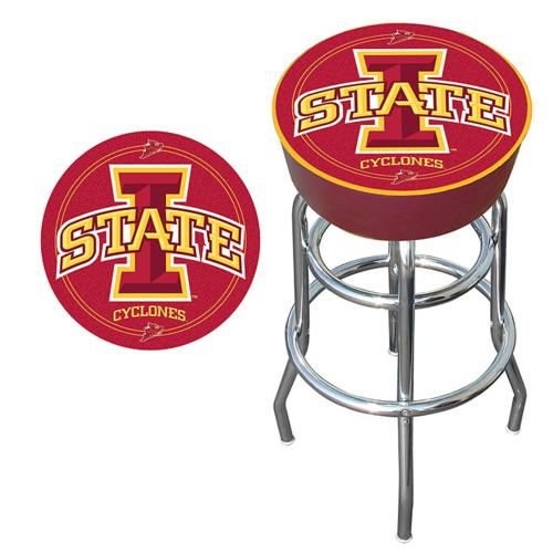 Iowa State University Cyclones Padded Bar Stool - Click Image to Close