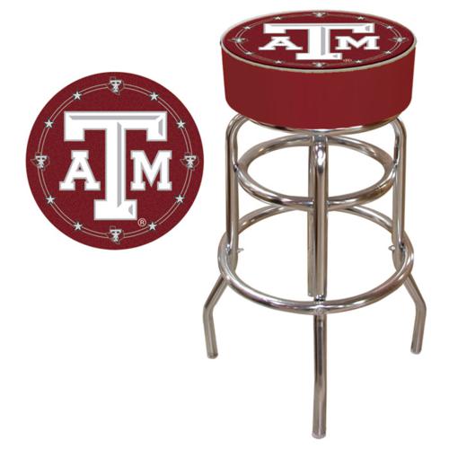 Texas A&M University Aggies Padded Bar Stool - Click Image to Close